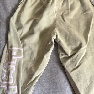 Olive sweat pants  size medium
